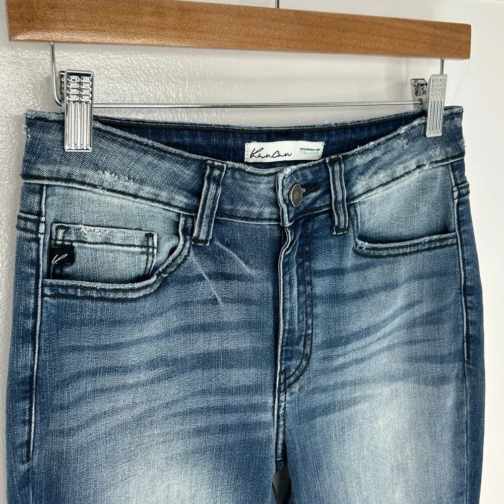 KanCan for Maurices Boyfriend‎ Fit Distressed Jeans Size 24 Medium Wash 26x29